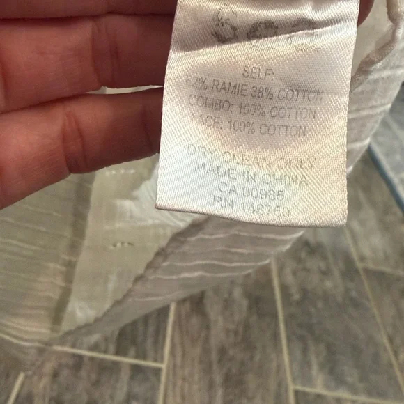 Sea NY Figgy Embroidered Eyelet White Blouse Size 4, EUC - Picture 11 of 11